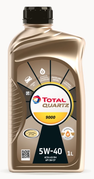 Олива моторна QUARTZ 9000 5W-40 1л