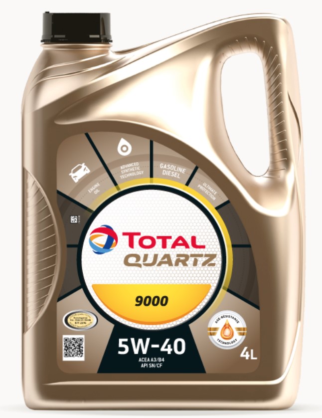 Олива моторна QUARTZ 9000 5W-40 4л