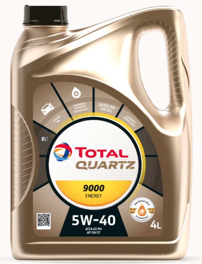 Олива моторна QUARTZ 9000 ENERGY 5W-40 4л