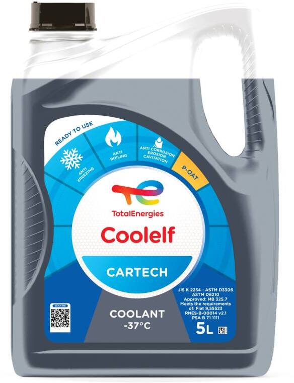 Антифриз COOLELF CARTECH -37°C 5л