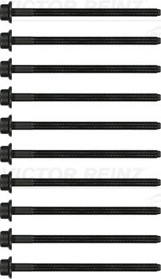 Комплект болтів з головкою системи TORX з чорного металу