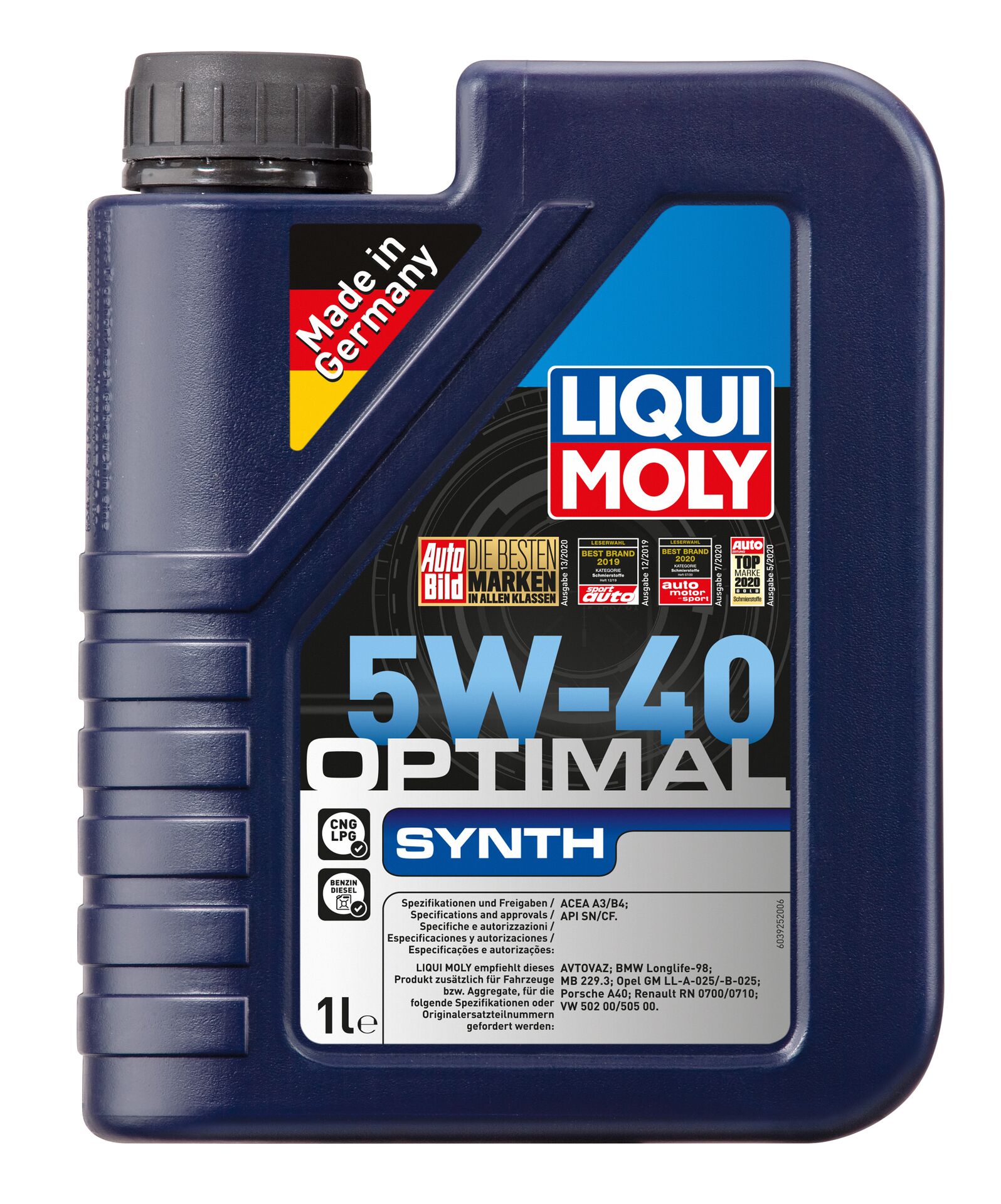 Олива моторна Optimal Synth 5W-40 1л