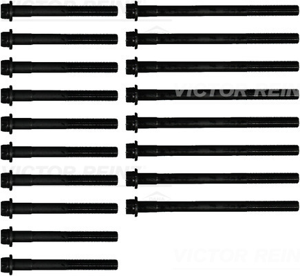 Комплект болтів з головкою системи TORX з чорного металу