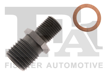 Штуцер з чорного металу з нанесеною різьбою